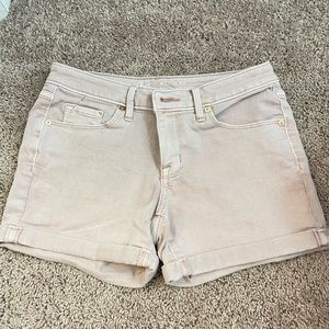 Blush Pink Jean Shorts